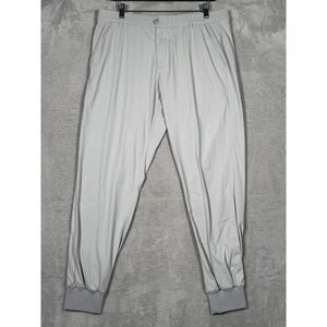 REDVANLY Pants Mens Large Gray Golf Jogger Stretch Lightweight Cuffed Halliday